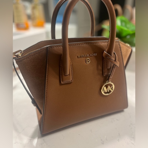 Michael Kors Leather Top Zip Satchel - Picture 3 of 7